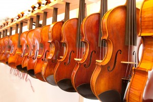 Display of violins