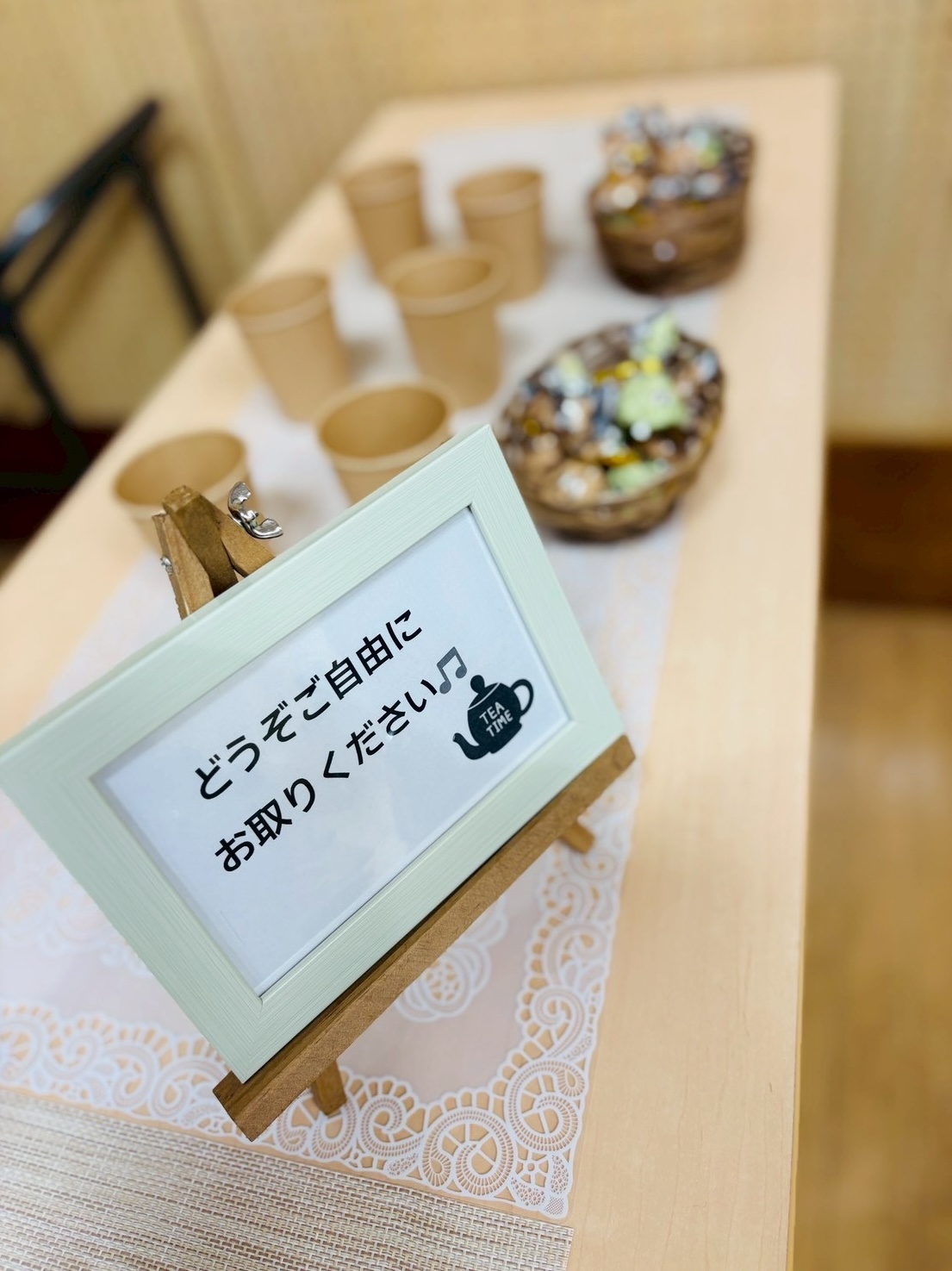 昨年のおやつコーナー